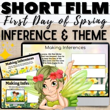 Preview of Spring Activities Middle School Pixar Short Films Literary Elements Inferences