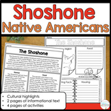 Shoshone Native Americans Reading and Comprehension Activities