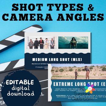 Preview of Shot Types Camera Angles Cinematography Presentation Film Media English Class