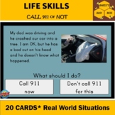 Should I Call 911? Life Skills- Boom Cards