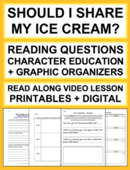 Preview of Should I Share My Ice Cream? Elephant & Piggie Read Aloud Activities