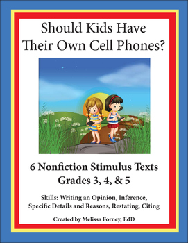 Preview of Stimulus Texts and Prompt Grades 3 - 5.
