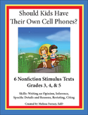 Stimulus Texts and Prompt Grades 3 - 5.