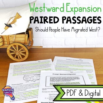 Preview of Should People Have Migrated West?: Paired Reading Passages & Opinion Writing