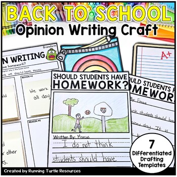 Preview of Should Students Have Homework- Back to School Persuasive Writing Templates