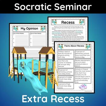 Preview of Should There Be More Recess Socratic Seminar: Debate Topic for Gifted & Talented
