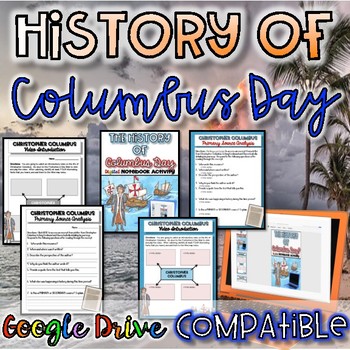 Preview of History of Columbus Day - Print and Digital
