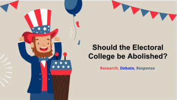 Preview of Should the Electoral College be Abolished - Google Slides Student Activity