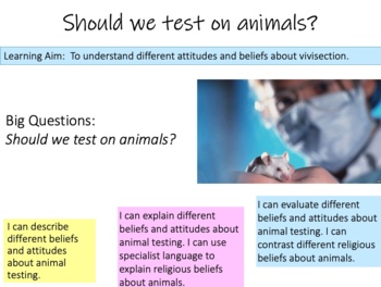 Should we test on animals? by Cre8tive Resources | TPT