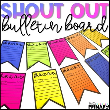 Shout Out Board Worksheets Teaching Resources Tpt