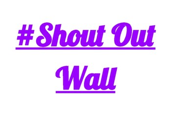 Preview of Shout Out Wall Label