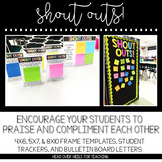 Shout Outs Using Sticky Notes {Frame Templates, Trackers, 