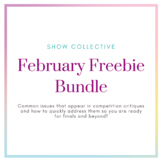 Show Choir Competition Quick Fixes - February Freebie