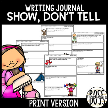 Preview of Show, Don't Tell Descriptive Writing Journal (Print)