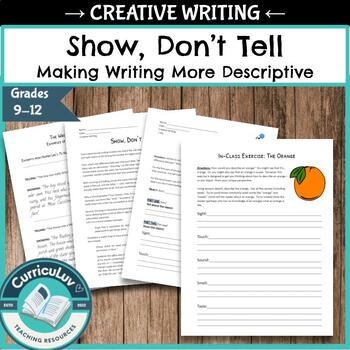 Preview of Show, Don't Tell: Descriptive Writing for High School, Creative Writing EDITABLE