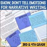 Show Don't Tell Emotions Narrative Writing Lesson Plans + 