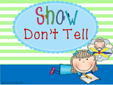 Show Don't Tell Narrative Writing Activities