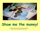 Show Me The Money Book - Canadian Bill and Coin Identifying