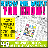 Show Me What You Know {40 Quick Math Assessments for 2nd Grade}