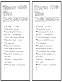 Show Me the Evidence Bookmarks