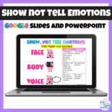 Show Not Tell Emotions Lesson and Practice