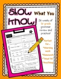 "Show What You Know!" 36 1st Grade Weekly Grammar Practice Pages