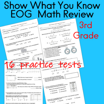 Preview of Show What You Know, 3rd Grade EOG Math Review 