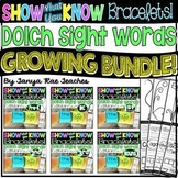 Show What You Know Bracelets! Dolch Sight Words Bundle - D