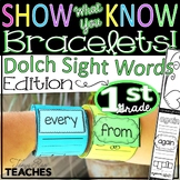 Show What You Know Bracelets! First Grade Dolch Sight Word