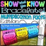 Show What You Know Bracelets! Multiplication Facts - Dista