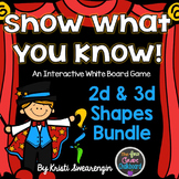 Interactive Whiteboard Game:2d & 3d Shapes Bundle