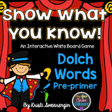 Interactive Whiteboard Game:Dolch Pre-primer Words