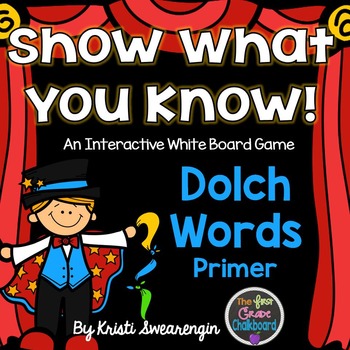 Preview of Interactive Whiteboard Game:Dolch Primer Words