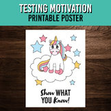 Show What You Know Motivational Poster for Testing and Cla