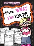 Show What You Know - the ULTIMATE CCSS Printable Pack (Kin