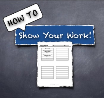 Preview of Show Your Work!  2-step equations: Help for early algebra students