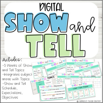 Preview of Show and Tell (Digital Slides)
