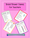 Bridal Shower Party Games for Teachers