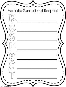 character education respect activity pack by proud to be primary