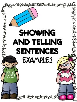 Preview of Showing & Telling Sentences Examples