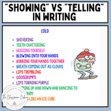 "Showing" vs "Telling" In writing