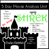 Shrek 5 Day Movie Analysis Unit, Substitute Friendly