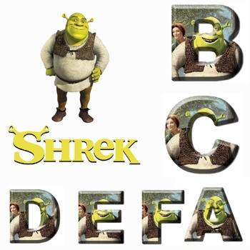 Shrek Printable Alphabet Letters A-Z by TETMANEST | TPT