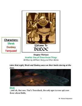 Preview of Shrek: Reader's Theatre Story -Chapter 13 -Funny Moral Fairy Tale