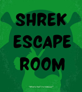 Preview of Shrek Themed Escape Room Traditional Literature 