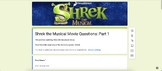Shrek the Musical - Movie Questions