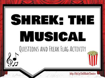 Preview of Shrek the Musical and Freak Flag Questions Packet