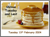 Shrove Tuesday & Lent 2024