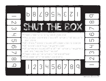 Shut the Box  3 Fun filled board games