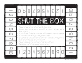 Shut the Box Printable Board Game